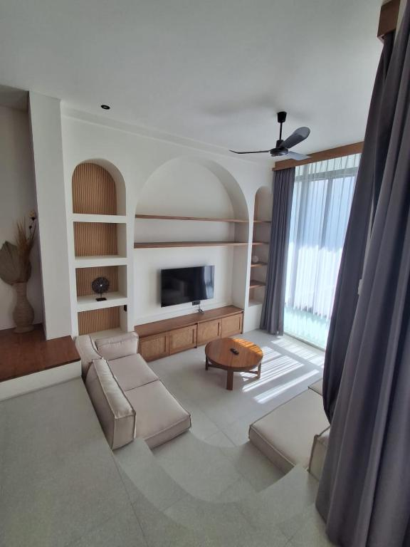 Modern living room at Villa Mango